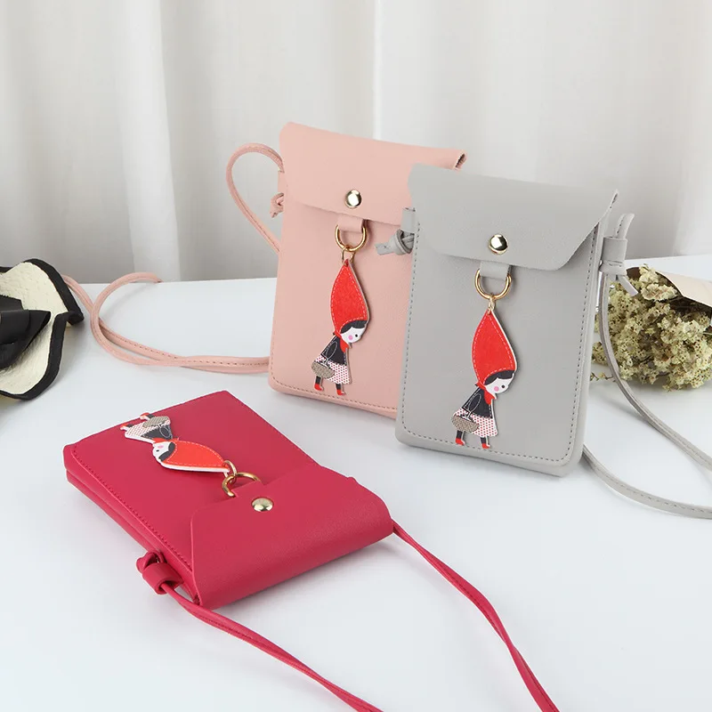 

2019 latest fashion all layers of shoulder change mobile phone high quality cartoon personality fashion Messenger bag