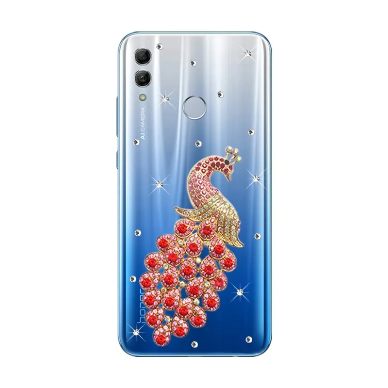 Роскошный чехол со стразами и кристаллами для Huawei honor 8C 8X 8A 10 lite 9 7C 7A pro 6C V20 V10 View