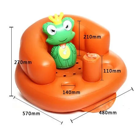 Безопасность окружающей среды детские надувные стул Портативный дети диван Многофункциональный младенцев исследование стул золотой