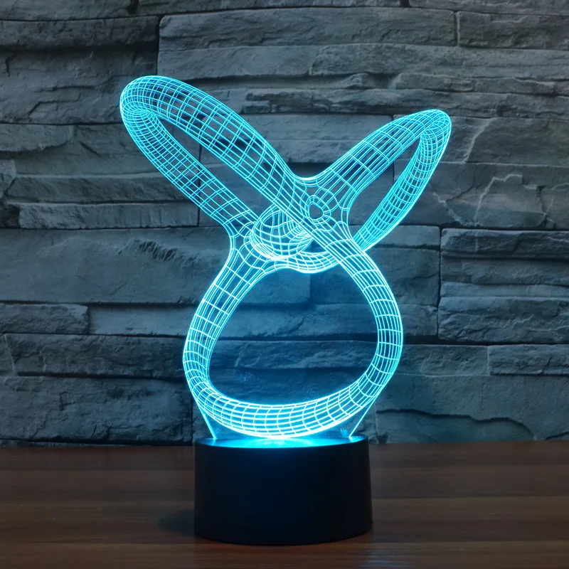 

2016 Abstract 19 3D light colorful touch LED visual light gift atmosphere table lamp
