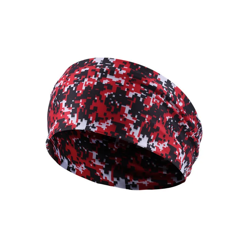 

Elastic Outdoor Cycling Headband Fitness Sweatband Sports Gym Running Basketball Athletic Printed Wide Hair Bicycle Bike Bands