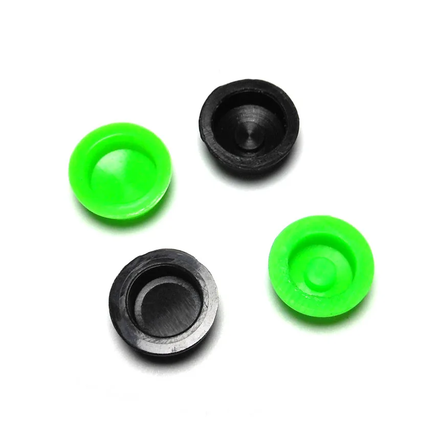 2PCS New C8 Flashlight Switch Caps Black/ Green Waterproof Rubber Pad