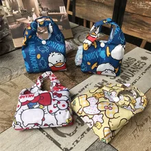 Новые Мультяшные кошки складные сумки для покупок многоразовые складные продуктовые нейлоновые многоразовые экосумки