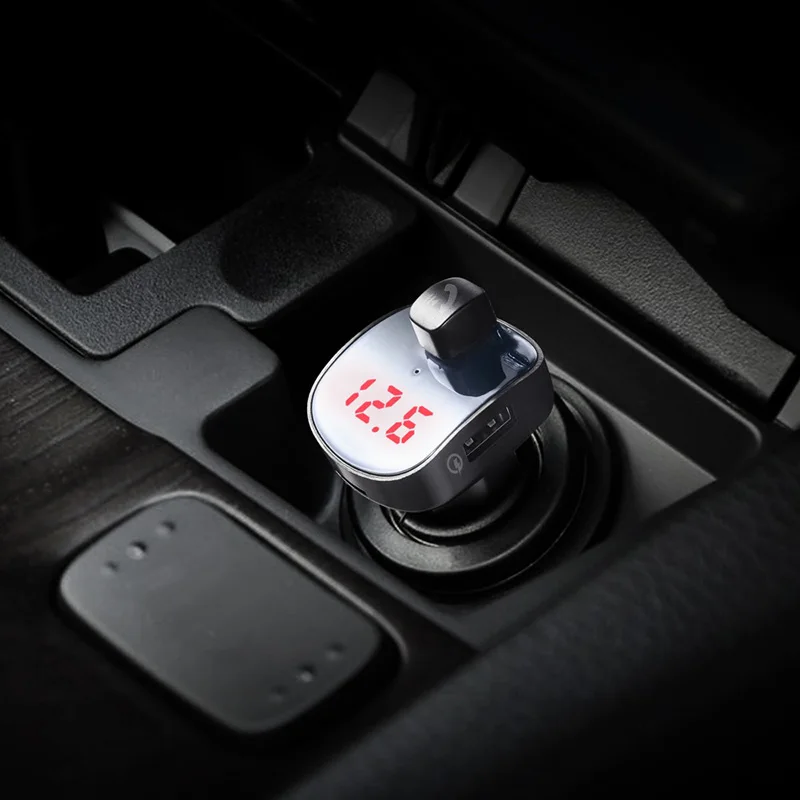 KCAR1012_6_JONSNOW Bluetooth FM Transmitter FM Bluetooth Car FM Modulator Car Lighter MP3 Bluetooth Player QC 3.0 USB Car Charger 5V3.1A