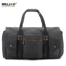 Большая холщовая мужская сумка для путешествий, сумки через плечо для мужчин, сумка для багажа через плечо, переносная посылка, большая емкость XA01WC