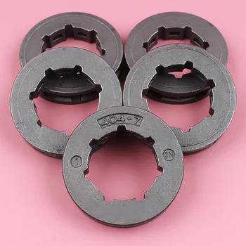 

5pcs Chain Sprocket Rim For Husqvarna 1100 181 185 2100 2101 281 285 288 298 385 394 394XP 395XP Chainsaw .404 7 Teeth ID 22mm