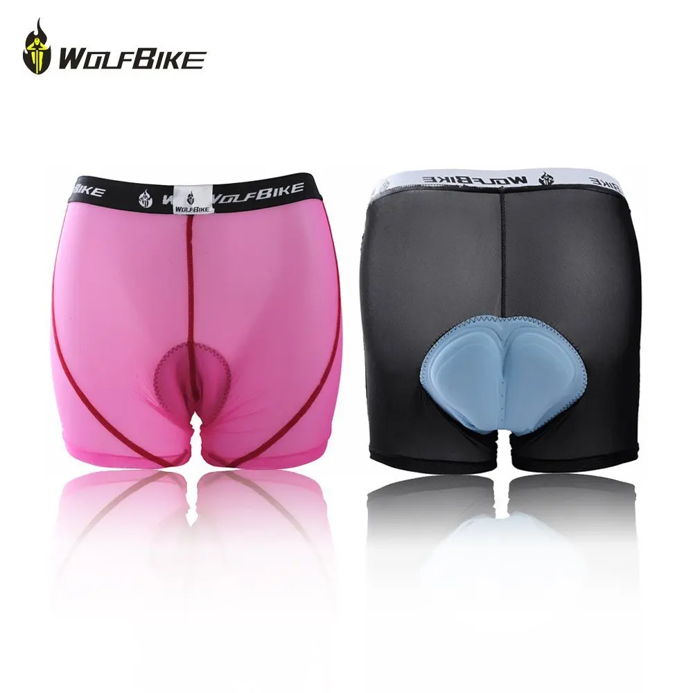 WOLFBIKE Men Women Bike Cycling Underwear 3D Gel Bicycle Outdoor Mesh