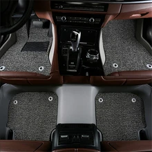 Car Floor Mats For TOYOTA CAMRY 2015.2016.2017 Foot Carpets Step Mat High Quality New Water Proof leather Wire coil 2 Layer