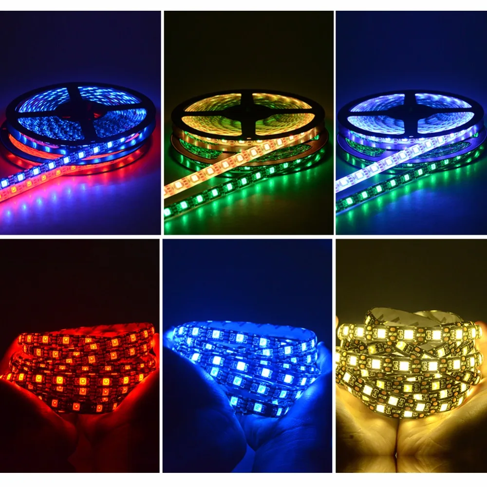 5 В USB RGB led ленточный светильник SMD 5050 60 светодиодный s/m светодиодный диодный ленточный светильник ТВ ПК экран клавиатура подсветка 0,5 м 1 м 2 м 3 м 4 м 5 м