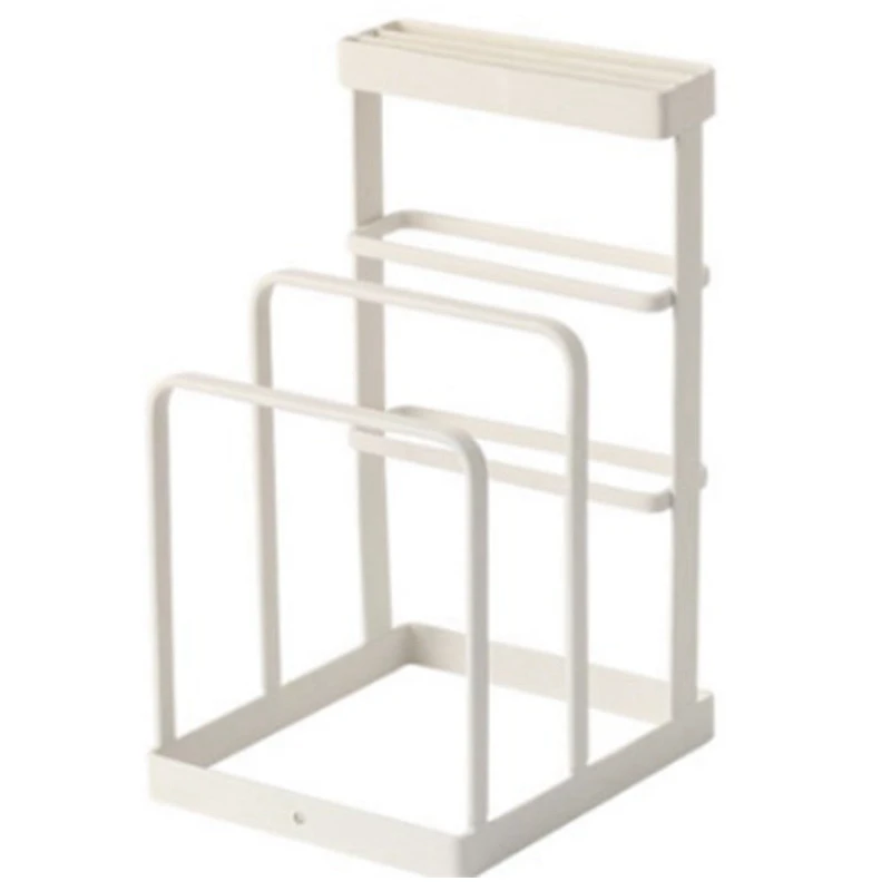 

Wrought Iron Kitchen Tool Knife Storage Rack Drain Rack Kitchen Cutting Board Storage Rack Vertical Tool Holder
