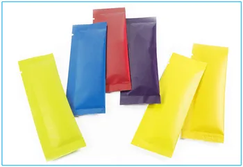

400pcs Small Elegant Color Aluminum Foil Open Top Bag Honey Powder Flour Trial Packaging Bag Heat Sealing Foil Bags
