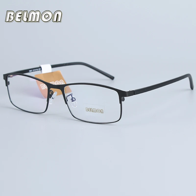 

Belmon Eyeglasses Frame Men Computer Optical Prescription Myopia Nerd Clear Lens Eye Glasses Spectacle Frame For Male RS7807