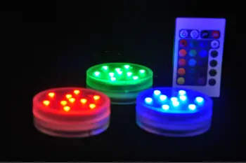 

1*Remote control 16colors waterproof LED submersible light for wedding holiday floral arrangement decoration table vase light