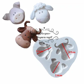 

Yueyue Sugarcraft Animal Silicone mold fondant mold cake decorating tools chocolate