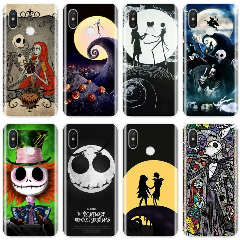 

The Nightmare Before Christmas Cover TPU Phone Case For xiaomi 4 4S 5 5C 5S 5S PLUS 6 6X 8 Pro 8lite 8 9 SE MAX 2 3 3Pro