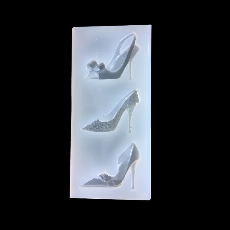 1 шт. УФ-полимерные ювелирные изделия Жидкая силиконовая форма платье шляпа обувь на высоком каблуке украшения из смолы формы для DIY украшения изготовление пресс-форм