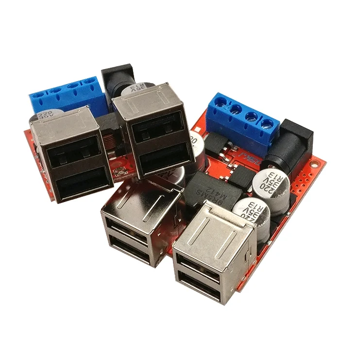 1 шт. 8V35V поворот 5 в 8A блок питания понижающий модуль 4 порта USB выход android, Apple мобильное автомобильное зарядное устройство