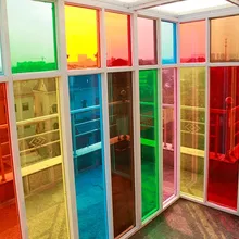 80 см x 1 м изоляционные наклейки на окна, отражающая солнце, цвет синий, зеленый, фиолетовый, красный, светло-розовый, желтый