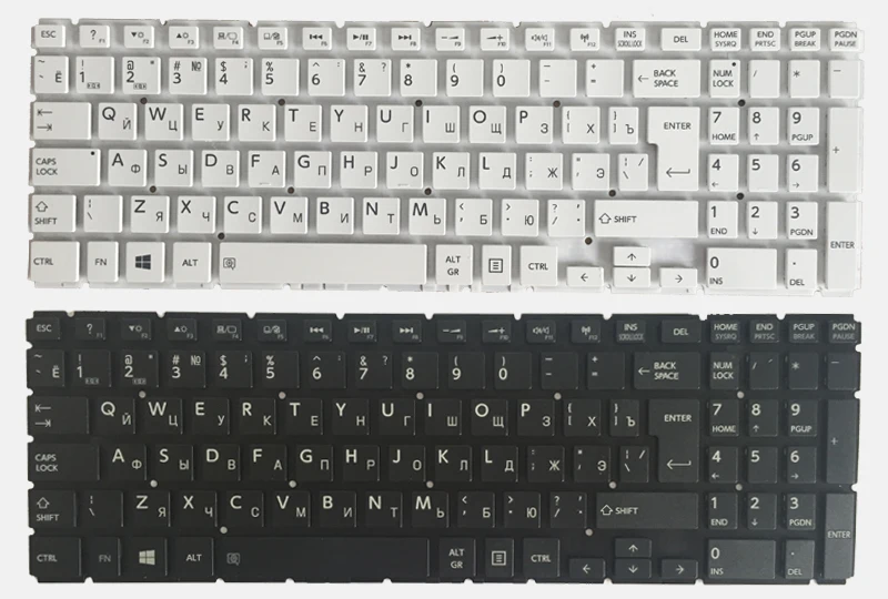 Новый русский клавиатура для ноутбука Внешняя рамка Toshiba P55W P55W-B P55W-B5224 P55W-B5220 P55W-B5318 русская клавиатура черный/белый