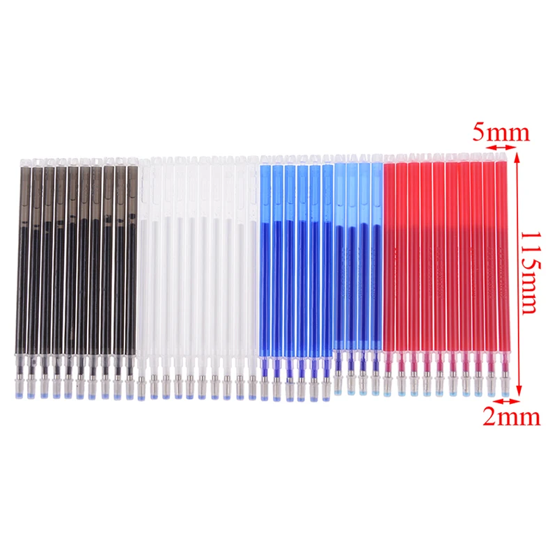 10pcs Coarse Rod High Temperature Disappearance Refill Leather Garment Dash Cutting Marker Pen School Office Stationery