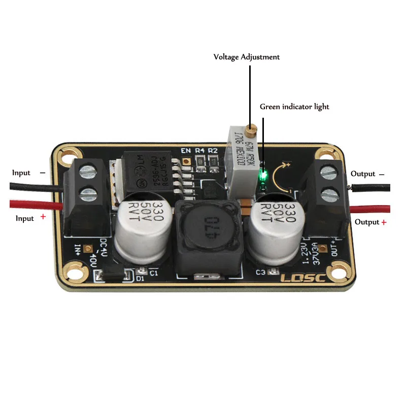 DC-DC adjustable power step-down modules 3V-40V to 1.23-37V 3A voltage regulators