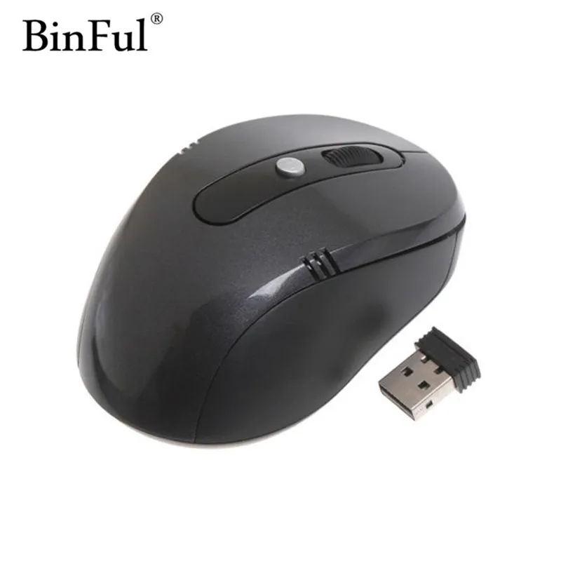 BinFul Professional Wireless Mouse 6 Buttons font b Computer b font Mouse 1600DPI High Quality font