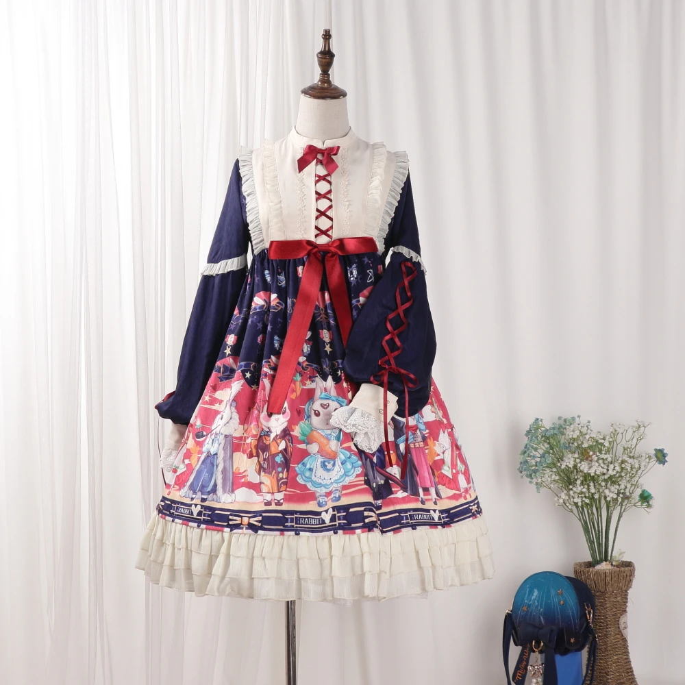 Vadim Hot Koop Oekraïne Plus Size Originele Merk In De En Dagelijks Die Nieuwe Meid Lolita Showa Konijn Op Lange mouwen Jurk 2019 Vadim Hot Koop Oekraïne Plus Size Originele Merk In De En Dagelijks Die Nieuwe Meid Lolita Showa Konijn Op Lange mouwen Jurk 2019