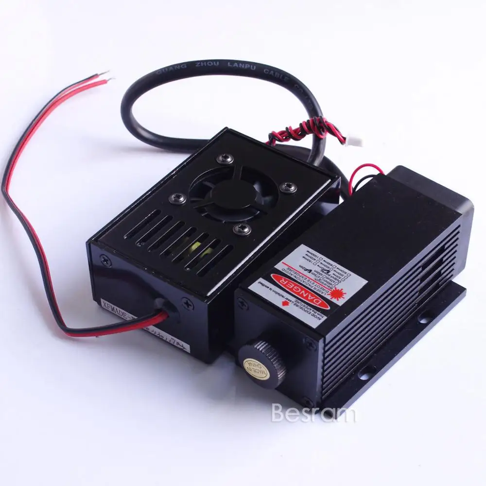 

New Fat Beam 100mw 532nm Green Laser Diode Module w/TTL Stage Lighting