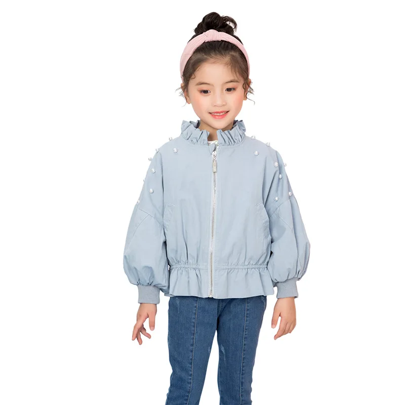 

Girls clothes 2019 spring and autumn children's clothing new girls jacket short solid color windbreaker 3-10 years