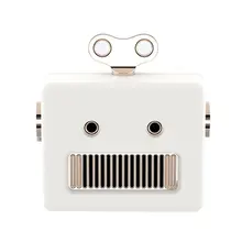 Портативный ретро Робот Форма Bluetooth динамик мультфильм мини открытый беспроводной динамик HIFI бас Колонка громкий динамик с микрофоном