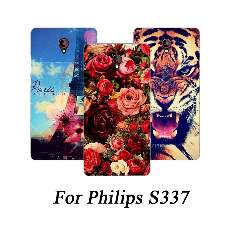 Новое поступление чехол для телефона Philips S337 5 0 дюйма Модный Красочный Защитный с