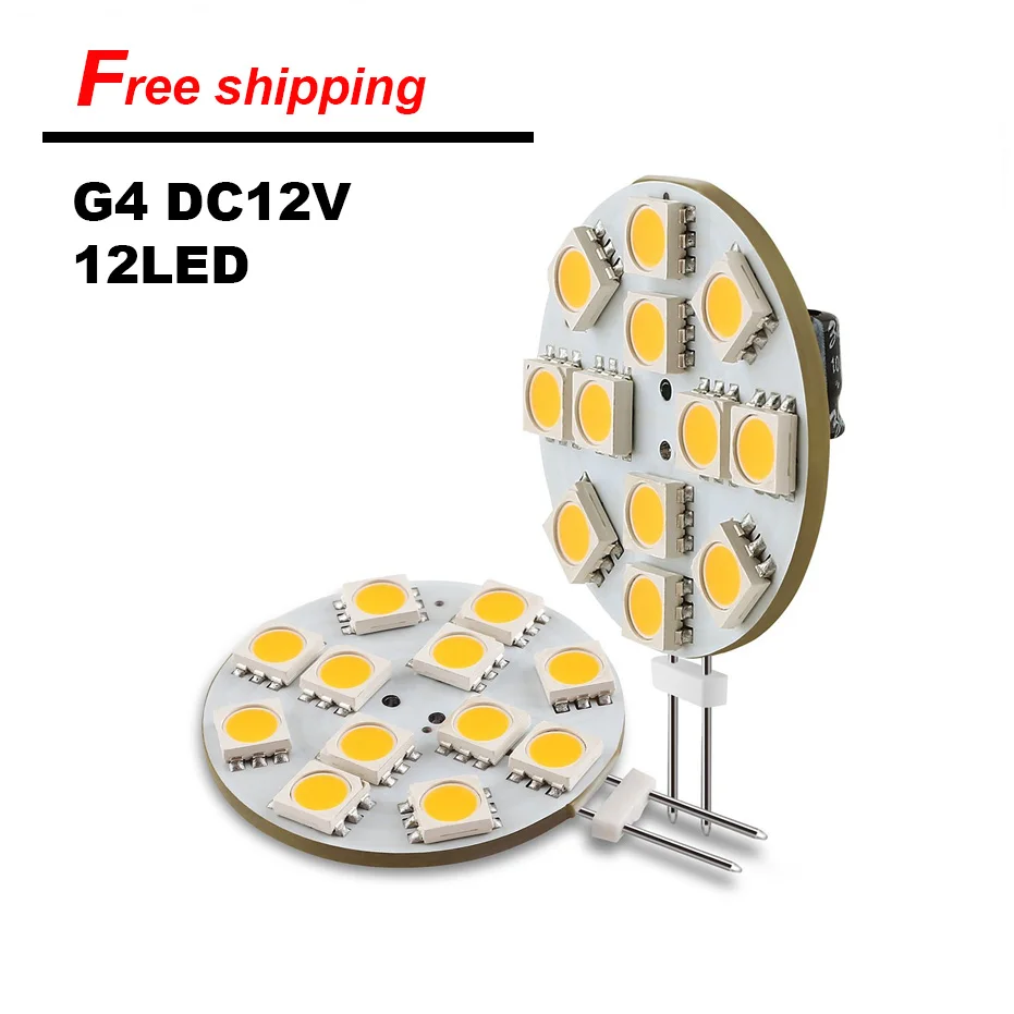Led G4 Round Range Hood Bulb 12v SMD5050 6/9/12/24...