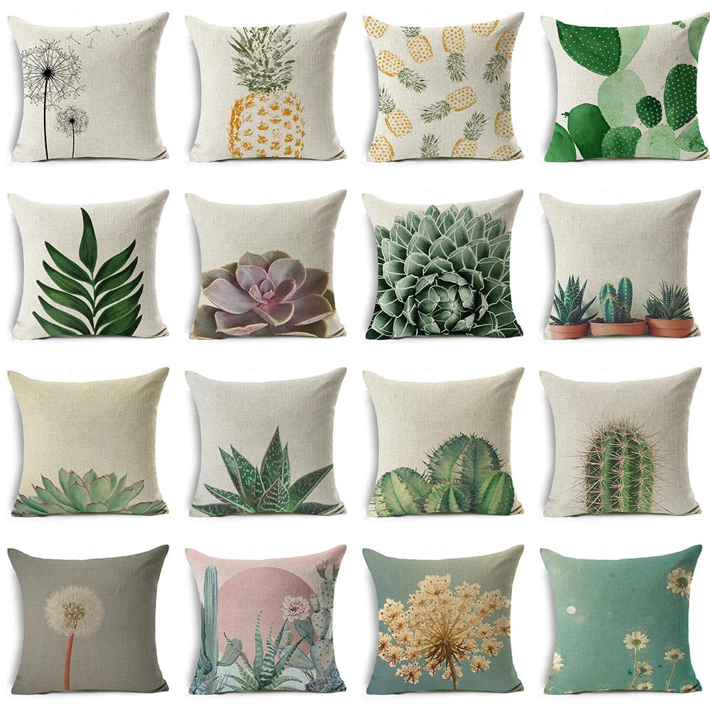 Decorative Nordic Pineapple Cushion Cover Cotton Linen ...