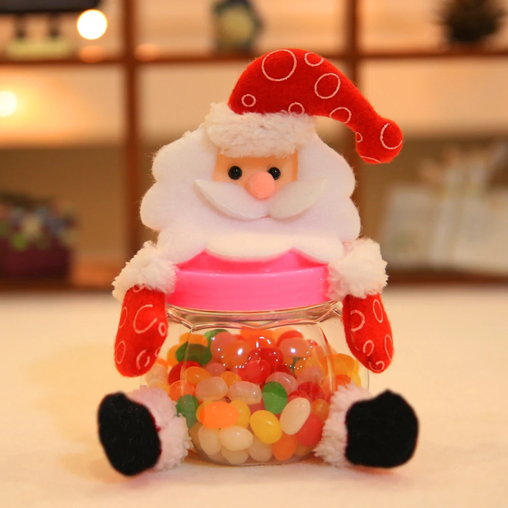 Christmas Clear Plastic Santa Cookie Candy Storage Bottle Bags Sweet Party Gift | Дом и сад