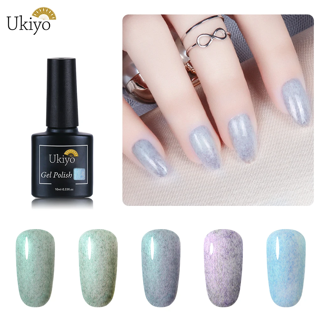 

Ukiyo 10ml Fax Fur Gel Nail Polish Shell Series Semi Permanent Soak Off Gelpolish Lucky Lacquer UV LED Gel Nail Polish Varnish