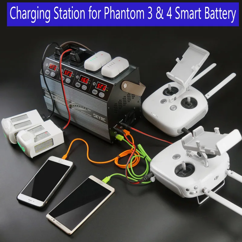 

SKYRC 4P3 Charging Station for DJI Phantom 3 & 4 Smart Battery 100W*4 Charger