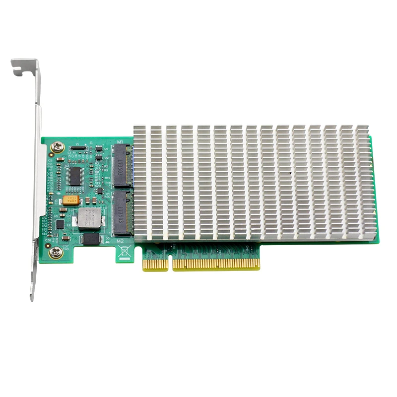 

ANM22PE08 NVMe Controller PCIe to M.2 Dualport with headsink ( not with ssd )