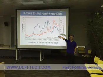 

DfLabs 150 inch 4:3 format Fast Quick Fold Projector screen for many size front projection screen