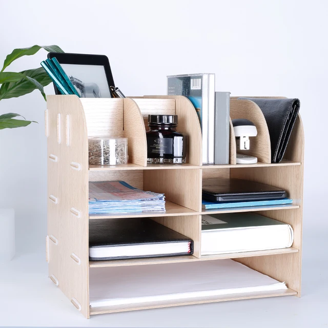 Organizador de escritorio creativo multifuncional Archivo de oficina de