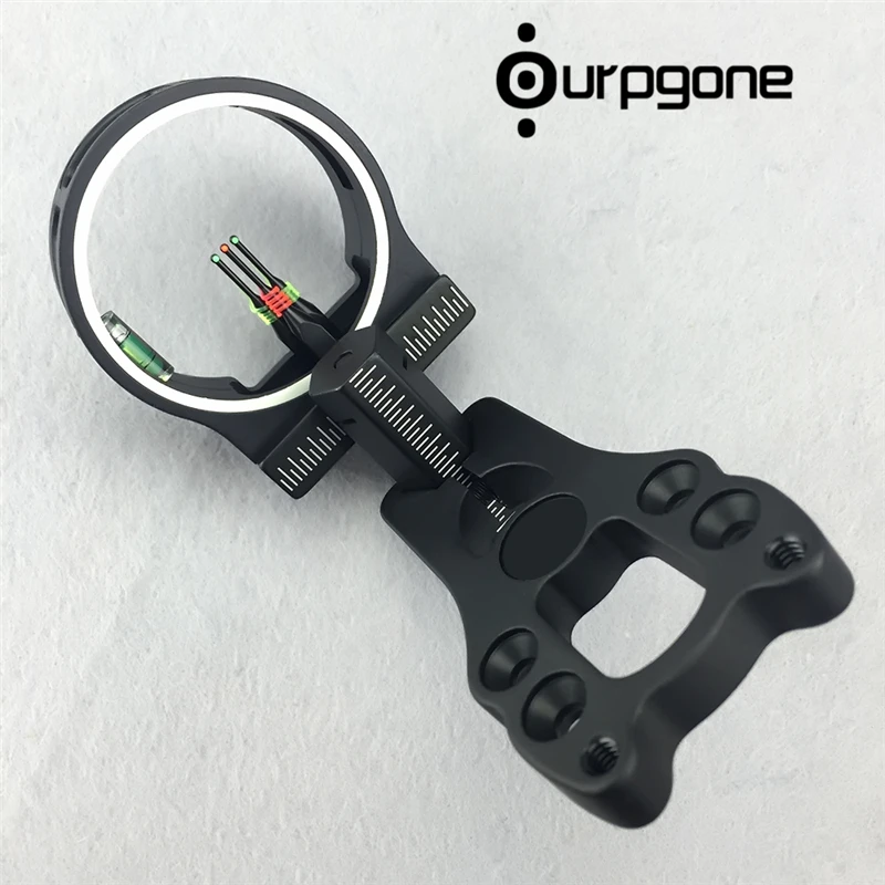 Kopen Ourpgone Merk 1 * Outdoor Recurve Boog 3 Pin Fiber Messing Boogschieten Compound Boog Jacht 0.029 \