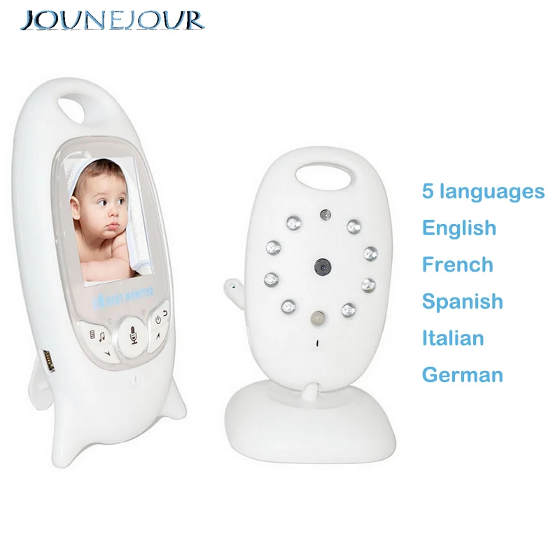

JUNEJOUR Video Baby Monitor VB601 2-Way Talk Baby Camera Wireless Baby Phone LCD Display Baby Lullaby Night Vision Temperature