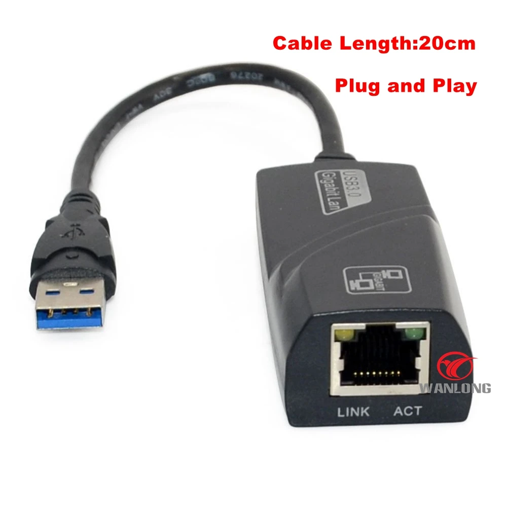 Оптовая продажа 5 шт. USB 3 0 RJ45 1000 Мбит Gigabit Ethernet LAN адаптер для ПК и ноутбук