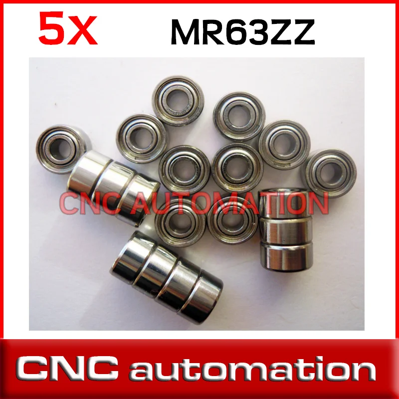 Bearings ball bearing 5pcs 3X6X2.5 3*6*2.5 MR63ZZ radial shaft