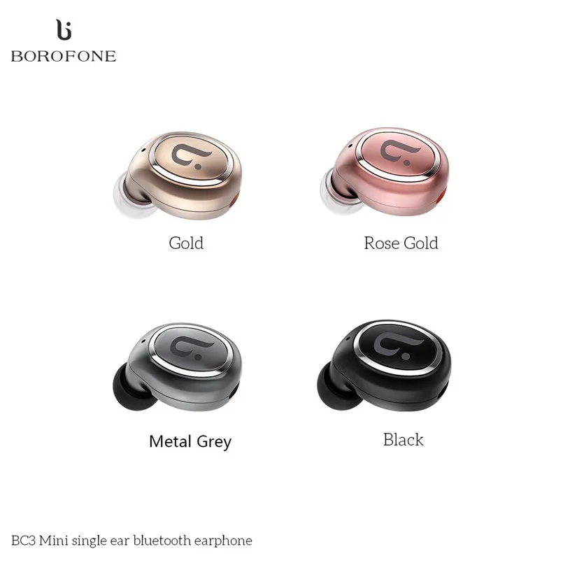 

BOROFONE Wireless Stealth Bluetooth Earbud Wireless Invisible Mini Headphone BC3 V4.1 Hands-free headset
