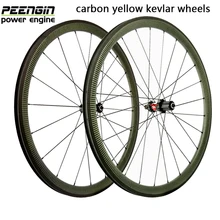 Top configuration carbon 88mm wheelset clincher 60mm 38mm yellow kevlar golden eyes wheels 50mm DT 240s/350s sapim CX-ray spoke