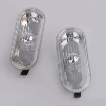 

2PCS New Car Left & Right Clear Lens Turn Signal Side Marker Housing For V-W P-assat B5/B5.5 B-eetle G-olf J-etta/B-ora MK-4