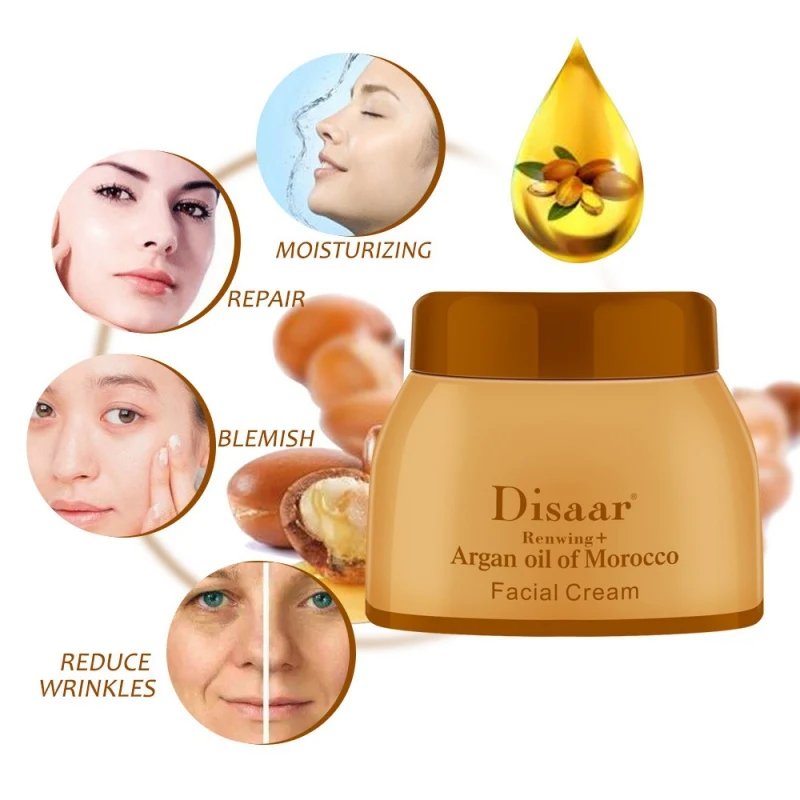 Argan Oil Morocco крем Repair Light Blemish крем для лица Уход за кожей с сывороткой антивозрастной подтягивающий Гладкий крем для лица 50 г