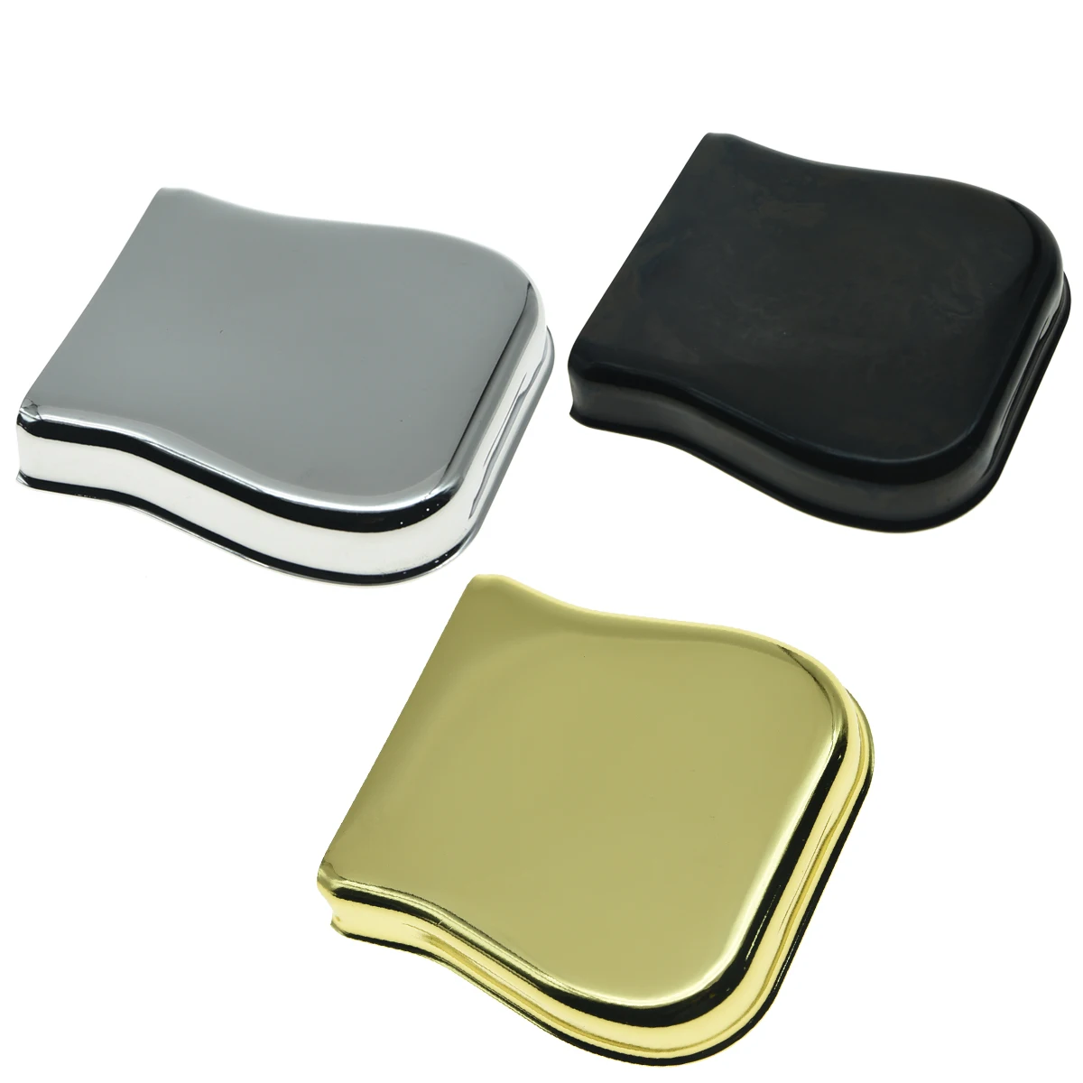 Kaish Vintage Tl Posacenere Bridge Cover Per Fender O Wilfreddy Bridge Chrome/Black/Gold