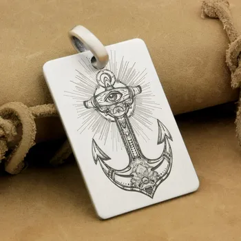 Deep Engraved High Detail Eyes Anchor 925 Sterling Silver Mens Biker Rocker Punk Dog Tag Pendant 9X014 JP
Deep Engraved High Detail Eyes Anchor 925 Sterling Silver Mens Biker Rocker Punk Dog Tag Pendant 9X014 JP