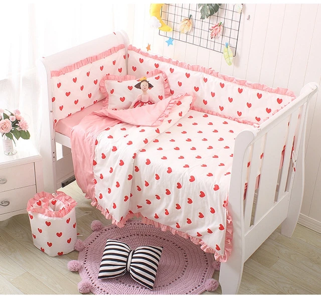 girl crib bedding with bumper